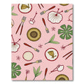 Whimsical Botanical Fork Picnic Arrangement Rug