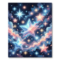 Cosmic Pastel Starry Night Sky Rug
