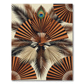 Exotic Peacock Feather Fan Composition Rug
