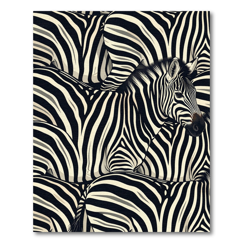 Bold Striped Zebra Herd Rug