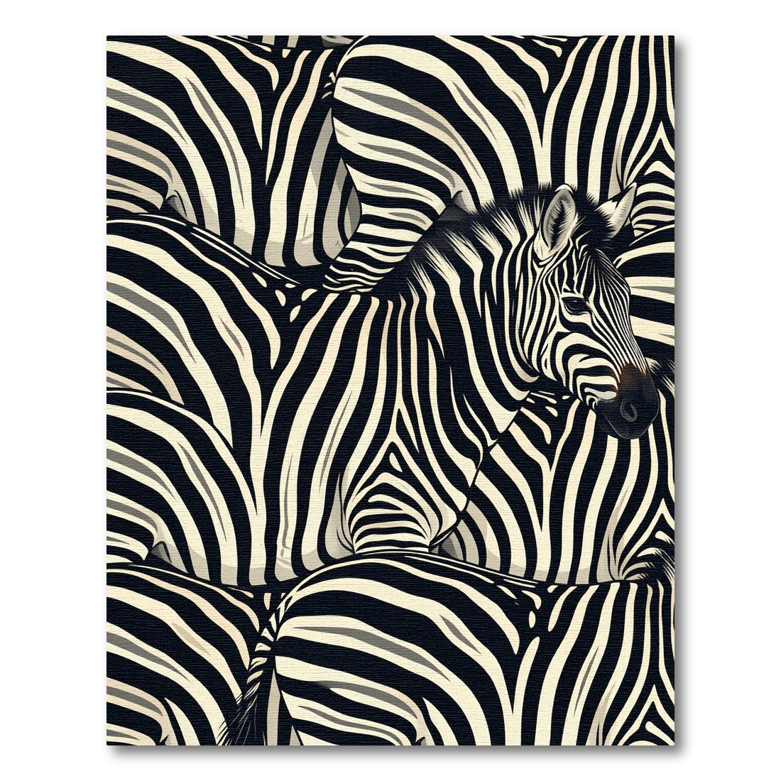 Bold Striped Zebra Herd Rug