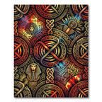 Ancient Egyptian Fire Medallion Rug