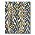 Dark Teal Leafy Branches Rug