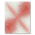 Crimson Dot Explosion Abstract Rug