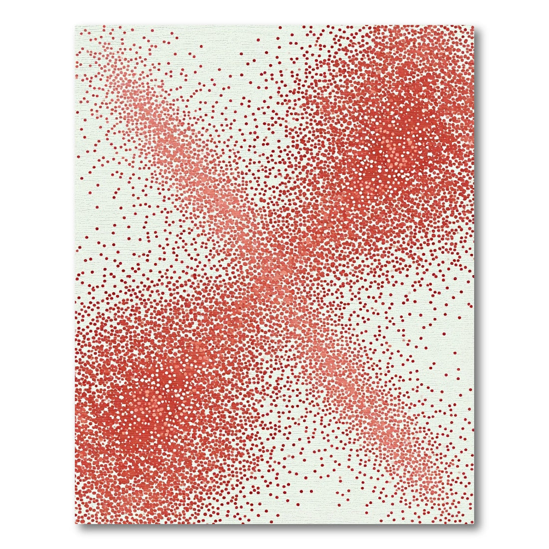 Crimson Dot Explosion Abstract Rug