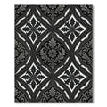 Monochromatic Ogee Lattice Floral Rug