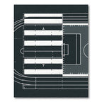 Modern Minimalist Architectural Grid Track Rug