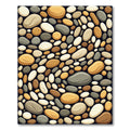 Organic Pebble Stone Earth Tone Rug