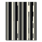 Modern Monochrome Linear Abstract Stripe Rug