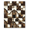 Rustic Barn Quilt Landscape Rug