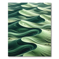 Serene Green Dune Swirls Rug