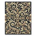 Gilded Ornate Swirl Flourish Accents Rug