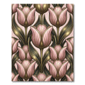 Art Nouveau Blush Tulip Gold Foliage Rug