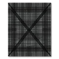 Monochromatic Textured Grid Crossing Rug