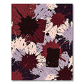 Abstract Ink Splatter Deep Burgundy Rug