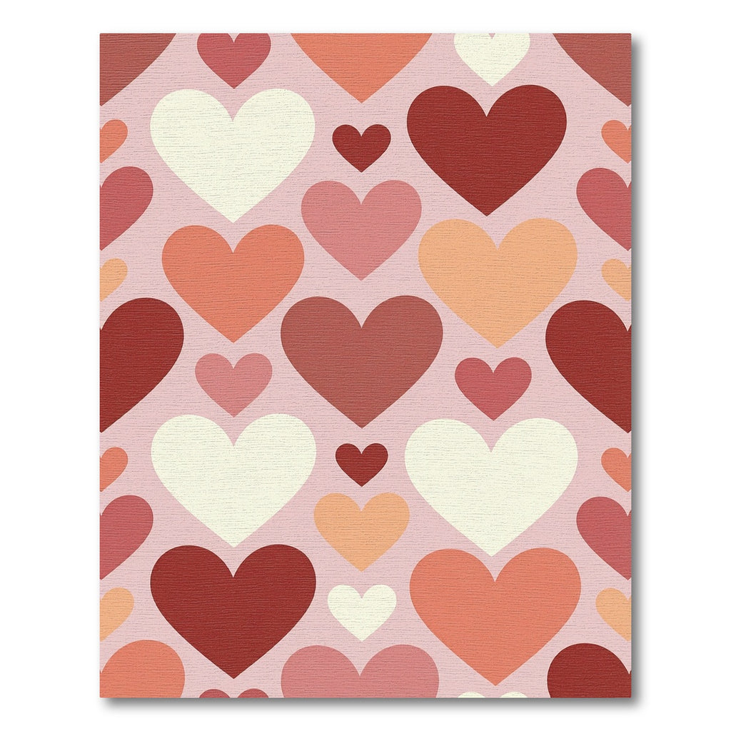 Sweet Pastel Heart Mosaic Art Rug