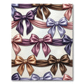 Satin Ribbon Bows in Pastel Colors Rug