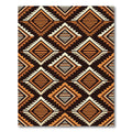 Amber Geometric Step Diamond Rug