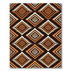 Amber Geometric Step Diamond Rug