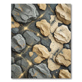 Textured Stone Gold Accent Rug