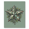 Rustic Weathered Star Encircled with Ivy Rug