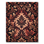 Royal Coral Acanthus Scrollwork Rug