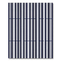 Classic Navy White Vertical Stripe Rug