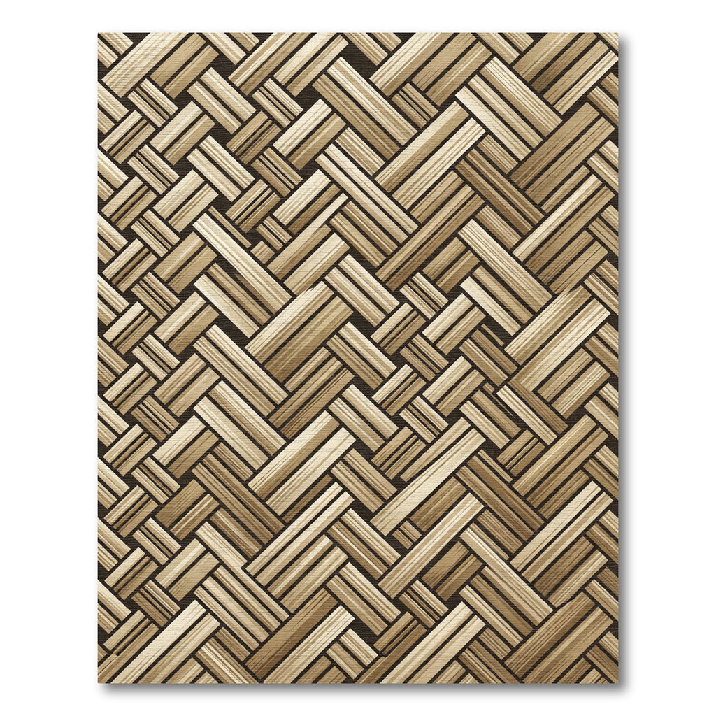 Neutral Woven Herringbone Texture Rug
