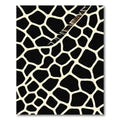 Bold Black and Cream Giraffe Texture Rug