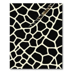 Bold Black and Cream Giraffe Texture Rug