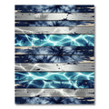 Abstract Navy Blue Liquid Marble Stripe Rug