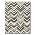 Neutral Chevron Striped Geometric Zigzag Rug