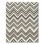 Neutral Chevron Striped Geometric Zigzag Rug