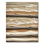 Coastal Wood Grain Beach Seascape Rug
