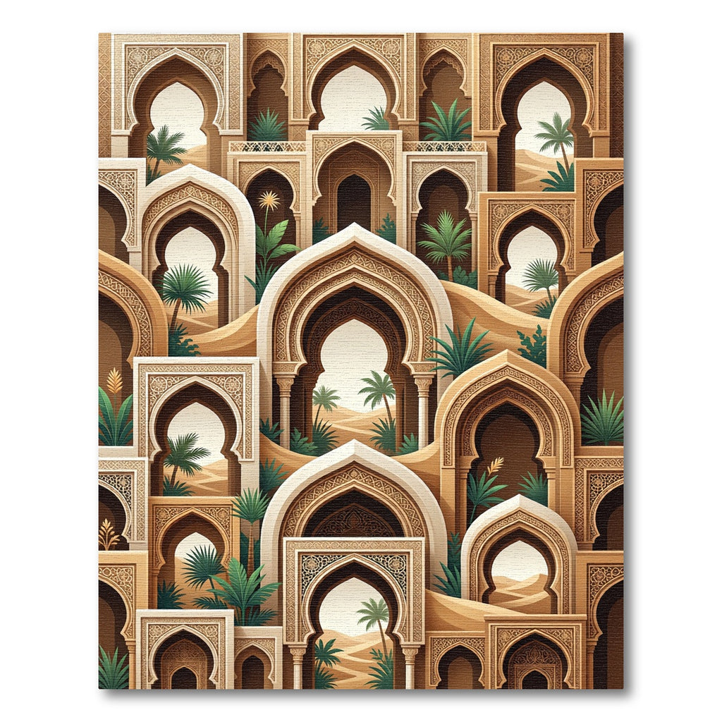 Sand Oasis Palace Arches Rug