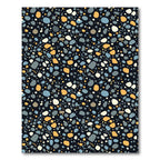 Abstract Terrazzo Stone Confetti Black Rug