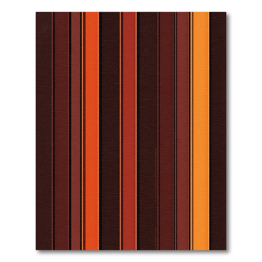 Warm Earth Tone Vertical Stripe Rug
