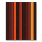 Warm Earth Tone Vertical Stripe Rug