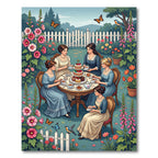 Whimsical Garden Tea Party Floral Rug