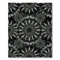 Gray Sunburst Tie Dye Rug