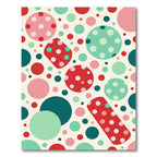 Playful Polka Dot Circles Collage Rug