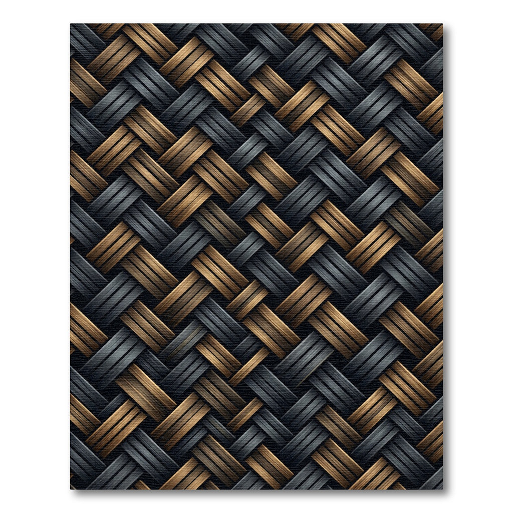 Dark Bronze Woven Herringbone Rug