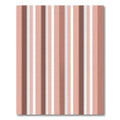 Soft Coral And Brown Stripe Rug