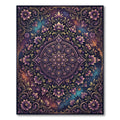 Enchanting Purple Floral Mandala Medallion Rug