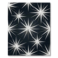Modern White Starburst Abstract Rug