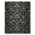 Ornate Silver Fleur-de-lis Crown Rug