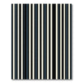 Minimalist Navy and Cream Vertical Stripe Rug