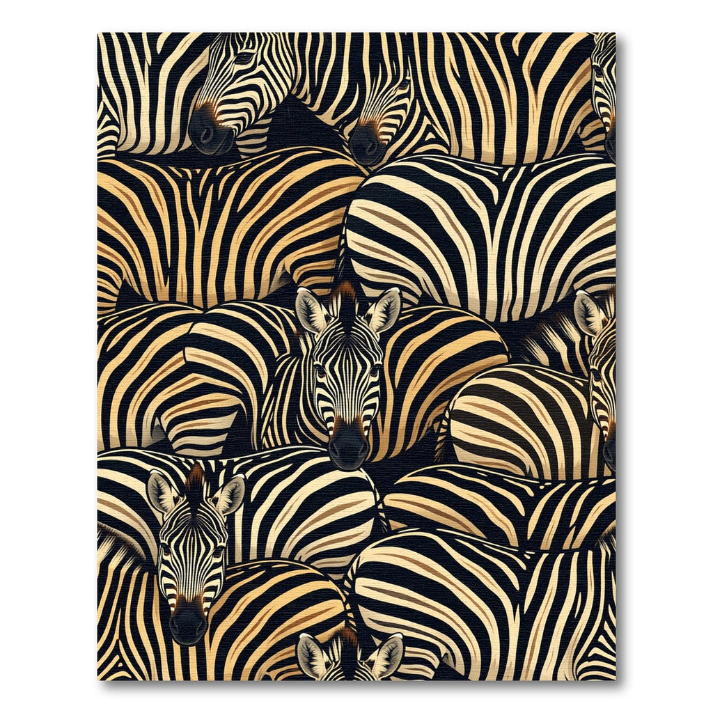 Bold Zebra Animal Stripe Monochrome Rug