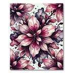 Crimson Pink Floral Explosion Rug