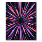 Vibrant Cosmic Purple Radiant Starburst Rug